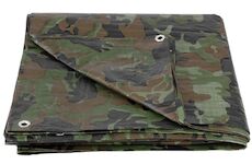 Strend Pro Garden 2170082 Plachta Khaki 3x5 m, 80 g/m, krycí, olivová/kamufláž, se síťovinou