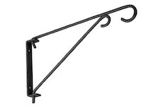 Strend Pro Garden 2170565 Věšák PB8021A, držák na květináče, černý, kovový, 24,5x13 cm, 50 cm řetěz