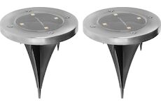 Strend Pro Garden 2171224 Lampa Gruid, 115x140 mm, solární, 4x LED, AA, balení. 2 ks