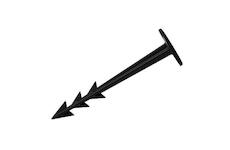 Strend Pro Garden 2171284 Zahradní kolík GardenPEG 125/38 mm, plastový hrot k upevnění, balení. 20 ks
