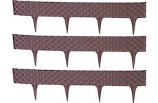 Strend Pro Garden 2171287 Palisáda RatanPalisáda L-2,40 m, tmavě hnědá, balení. 3 ks, 820x95/200 mm, UV