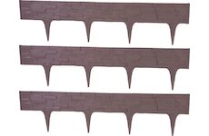 Strend Pro Garden 2171292 Palisádový kámenPalisáda L-2,37 m, tmavě hnědá, balení. 3 ks, 790x95/200 mm, UV