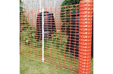 Strend Pro Garden 2171802 Vytyčovací síť BARRIER.NET, oranžová, plastová, 1 m, L-30 m, UV, HDPE, pro vymezení staveb a pozemků
