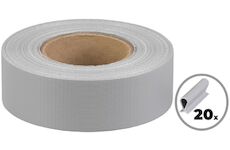Strend Pro Garden 2172363 Paska EUROSTANDARD, 47,5 mm, L-35 m, stinici, seda, kryci, na plotove panely, s 20 klipsy