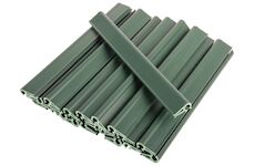 Strend Pro Garden 2172521 Klipy EUROSTANDARD, pro upevnění stínicí pásky 19 cm, zelené, RAL6005, balení. 20 ks