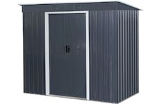 Strend Pro Garden 2172933 Domeček , zahradní, plech, antracit, se základnou, 217x110x174 cm