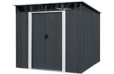 Strend Pro Garden 2172941 Domeček , zahradní, plech, antracit, 238x193x202 cm