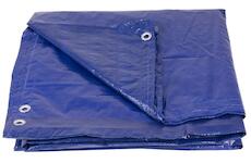 Strend pro Garden 217365 Plachta Tarpaulin Poolco 5,5 m ,120 g/m, zakrývací, modrá, kulatá, s oky