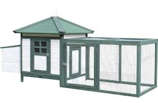 Strend Pro Garden 2173854 Kurník pro drůbež, se střechou, 196x76.5x98 cm