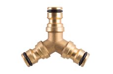Strend Pro Garden 219379 Hadicová spojka GF121, typ Y, třícestná spojka, kovová, 3/4