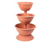 Strend Pro Garden 255537 Sázecí květináč PYRAMID, třípatrový, 86 cm, terakota
