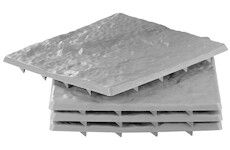 Strend Pro Garden 255641 Sada chodníkových desek s efektem kamene, PP, 30x30 cm, plast, barva šedá, bal. 4ks