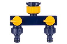 Strend Pro Garden 256399A Garden Hub TS3017, dvoucestná spojka, zahradní, s ventily