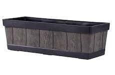 Strend Pro Garden 256800 květináč Woodeff, 15x47x17 cm, přírodní, efekt dřeva