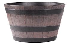 Strend Pro Garden 256805 Sázecí květináč Woodeff, 39x23 cm, teak, efekt dřeva