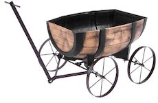 Strend Pro Garden 256829 Hrnec Woodeff, 41,5x29x19cm, vagon se sudem na whisky