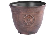 Strend Pro Garden 256944 Květináč , kovový efekt, měděný povrch, 25x30 cm