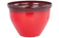 Strend Pro Garden 256945 Květináč , glazura, červený, 38x28,5 cm