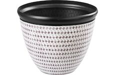 Strend Pro Garden 256963 Květináč Marble, 37x30 cm, hnědý