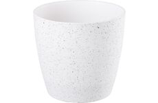 Strend Pro Garden 256967 Květináč Stone, 28x26 cm, bílý, efekt kamene