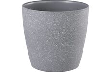 Strend Pro Garden 256970 Květináč Stone, 28x26 cm, šedý, efekt kamene