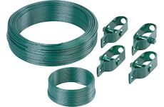Strend Pro Garden 431054 Sada drôtov , na pletivo Pwire.mc PVC, napínací L-100 m a viazací L-25 m drôt, 4x napínač