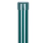 Strend Pro Garden 431280 METALTEC sloupek, 38/2500/1,25 mm, zelený, kulatý, uzávěr, Zn+PVC, RAL6005