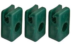 Strend Pro Garden 432077 Příchytka METALTEC 1, vodící, na napínací drát, se šroubem, zelená, bal. 10 ks