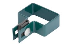 Strend Pro Garden 432218 EUROSTANDARD svorka, 60x40 mm, koncovka, zelená, Zn+PVC, RAL6005, pro čtvercový sloupek