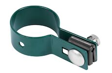 Strend Pro Garden 432249 EUROSTANDARD svorka, 48 mm, konec, antracit, Zn+PVC, RAL7016, pro kulatý sloupek