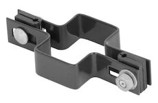 Strend Pro Garden 432253 EUROSTANDARD, 60x40 mm, průběžný, antracit, Zn+PVC, RAL7016, pro čtvercové sloupky
