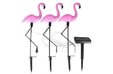 Strend Pro Garden 8090608 Lampa 7193, Flamingos, bal. 3ks, solární, 18x6x52 cm, 3x2 LED, AA