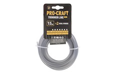 Struna žací (s výstuhou) (2.7mm) (15) čtverec PROCRAFT | KV/J-2.4/15