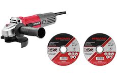 Worcraft 113118 Bruska AG08-115P, 710W, 115mm, M14, úhlová, PROMO + 2 kotouče