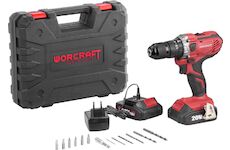 Worcraft 114854 Šroubovák _ CHD-S20LiWB ShareSYS, 20V, 2x Li-ion 2.0 Ah, bezuhlíkový, SET v kufru