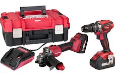 Worcraft 114870 Set XCUBE001 ShareSYS Toolbox, šroubovák CHD-S20LiBA + úhlová bruska CAG-S20LiBS-125 mm, bezuhlíková, 2x 4.0 Ah akumulátor, 1x nabíječka