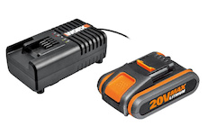 WORX Garden 45003601 WA3601 - Akumulátor 20V, 2Ah + nabíječka 20V, 2A