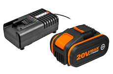 WORX Garden 45003604 WA3604 - Akumulátor 20V, 4Ah + nabíječka 20V, 2A