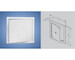 Haco 111104 Dvířka vanová 150x150 bílá/0104