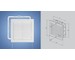 Haco Větrací mřížka s rámečkem uzavíratelná 150x150 bílá 0213